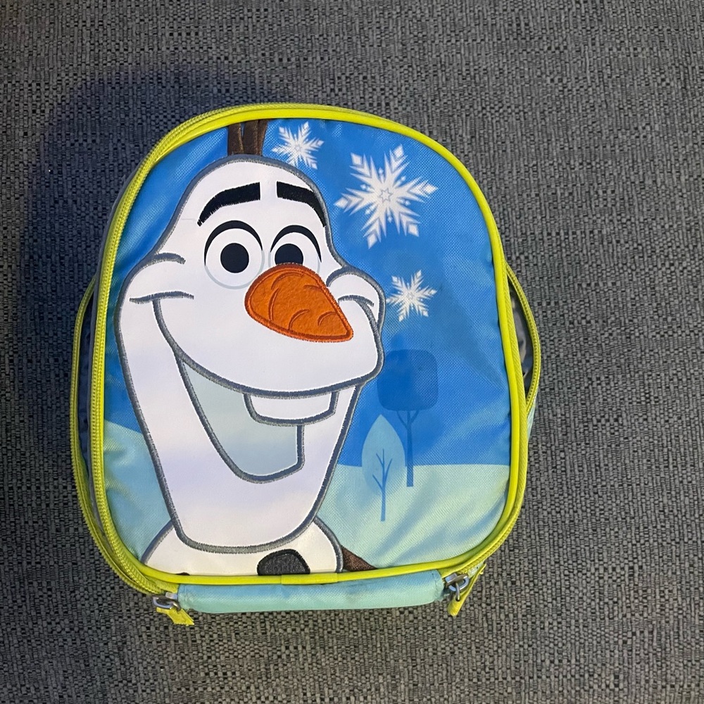 Disney Frozen Olaf Kids Lunch Bag - Blue and Yellow